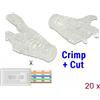 Delock Plug Delock 86455 per RJ45 C+C St 20pz Trasparente [86455]