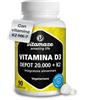 Vitamaze - amazing life Vitamaze Vitamina D3 20.000 UI + K2 Alto Dosaggio, 90 Compresse | 20.000 UI Vitamina D3 + 200 µg Vitamina K2 MK7 per compressa, 1.000 UI al giorno