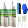 PETSBURG Agente nanocristallante per marmo - agente di placcatura in cristallo di pietra per cucina - detergente e lucido per piani di lavoro al quarzo - forte lucidatura protettiva a lunga durata (160ml-2pcs)