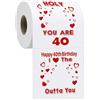 Xiciki Toilet Paper 40 anni regalo uomo donna divertente carta igienica idea regalo 40 anni novità compleanno regalo joke decorazione per feste