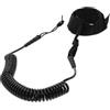 DIYEAH Guinzaglio a Spirale per Tavola SUP 10ft in TPU Nero | Fissaggio Sicuro, Cavigliera Testurizzata, Fibbia Doppia, Installazione Rapida, per Surf e Kayak