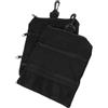 ULTECHNOVO 2 Pezzi Borsa Porta Tee da Golf in Poliestere Nero Cerniera | Tasca Interna, Moschettoni da Montagna, Chiusura Sicura, per Tee e Attrezzi Sul Sacco