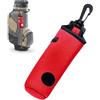 Generico Porta pallina da golf e porta tee, porta tee per sacca da golf Clip da | Impermeabile Accessori per l'outdoor, attrezzatura da allenamento portatile, strumen