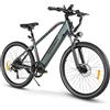 SAMEBIKE 27.5 Ebike per Pendolari con 540Wh batteria e display LCD E-Mountain Bike Autonomia di 90km 250W motore 50N·m coppia cambio a 7 marce Bicicletta Elettrica a doppia sospensione(grigio)