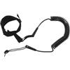 DIYEAH Guinzaglio Coiled per Surfboard e Tavola SUP, 10 Piedi Nero | Tpu Resistente, Fascia Caviglia Ispessita, Doppia Fibbia, Installazione Rapida per Kayak e Surf