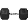 DecHome - Manubrio Esagonale da 20kg in Acciaio e Gomma per Workout in Palestra, Casa e Ufficio colore Nero - A131V01AO12