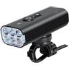 Generico Faro Bici Smart LIG005, 10000mAh, 10000LM | Luce anteriore bici in lega di alluminio, impermeabile IPX6, 8 modi, carica USB, 5-24 h