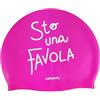 SWIMXWIN Cuffia in silicone da nuoto umoristiche con scritte STO UNA FAVOLA