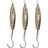 Generico Cucchiaini da Pesca 3 Pezzi Di Esca Affondante Da Con Amo | Design a Catena Brillante Cucchiaini Trota Per Pescatore In Lago Traina Lancio Pesce Gatto Salmone