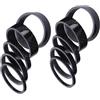Hemobllo 10 Pezzi Distanziali in Fibra di Carbonio per Bici 1-1/8 | Kit Misure 3mm, 5mm e 10mm, Compatibile Attacco 28, 6mm, Nero