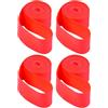 Healeved 4 Pezzi Nastro Cerchione Bici da Corsa 26 Pollici in Nylon Rosso | Protezione Cerchio e Prevenzione Perdite, Rimozione senza Attrezzi, Compatibile Ruote Clincher
