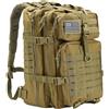 Generic Zaino militare Molle da 45 litri per escursionismo, campeggio, viaggi(Khaki)