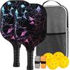 Genérico Set di racchette da paddle, accessori da ping pong | Racchette ergonomiche leggere in fibra di vetro, per sport in casa, all'aperto, interni, esercizi, per bambini