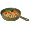 Zqkimzi Padella per frittate Stoviglie da campeggio antideformazione ad alta | Padelle Antiaderenti Acciaio Dosatrice Per Trekking, Picnic, Outdoor, Viaggio E Cucina