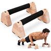 Qnbonrich Maniglie per flessioni in legno, parallele per calisthenics e stand | parallele, per calistenia, allenamento in piedi, materiale in legno, allenamento della forza