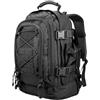 Generic Zaino da trekking da 65 litri MOLLE impermeabile da campeggio da viaggio per uomo donna(Black)