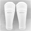 ARMYJY Parastinchi da calcio da uomo - Calzini in rete traspirante con grip - Cuscinetti da calcio per stabilizzatore, nero/bianco, S