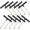 BESPORTBLE 10 Pezzi Strumento di Montaggio con Gancio in Acciaio | Impugnatura Ergonomica in Plastica, Uso Domestico e Assemblaggio, Compatibile con Tappeti e Molle