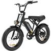 COLORWAY BK29G Bicicletta Elettrica, Ebike 20'' con Pneumatico Largo 4.0, Motore 250W e Batteria 36V 12Ah, con Display LCD, Freni a Disco Doppio, Autonomia fino a 45-90 km
