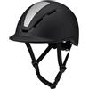 LRXFPIYF Casco da Equitazione con Esterno in Policarbonato Stampato E di Ventilazione Anteriore E Laterale con Sottogola Regolabile in Tessuto E Fibbia Stile, + Argento