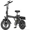 Snokco Bicicletta elettrica per adulti da 250 W, bicicletta elettrica pieghevole da 14 pollici, batteria rimovibile da 48 V e 15,6 Ah, autonomia di 60-80 km, ideale per gli spostamenti urbani