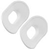 Healeved 2 Pezzi Protezione per Boccaglio da Immersione, Boccaglio Flessibile per Snorkel in Silicone Bianco, Protegge Le Labbra, per Immersioni Subacquee e Deep Sea Diving