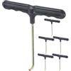 Hemobllo 6 Pezzi Attrezzo Gancio a Molla per Trampolino, Manico Ergonomico | Acciaio Zincato e Inossidabile, a Forma di J , Portatile per Manutenzione Indoor e Uso Domestico
