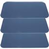 CLISPEED 3 Pezzi Tappetino Yoga Tpe Blu, Spesso, Protezione Ginocchia | Casa e Allenamento All'aperto, Alta Resilienza, Superficie Texture Unica, Resta Piatto Dopo L'uso