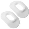 FRCOLOR 2 Pezzi Boccaglio da Immersione in Silicone Flessibile | Barriera Protettiva per Labbra, Protezione Termica in Acqua Fredda, Ricambio Bianco per Snorkeling