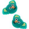 NUOBESTY 2 Pezzi Ammortizzatore Koala Carino in Silicone Verde | Riduce gli Scuotimenti delle Corde, Assorbimento Urti, Compatibilità Racchetta e Corde