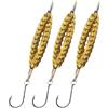 Zqkimzi Cucchiaini Spoon da Pesca 3 Pezzi di Esca Affondante in Metallo Duro con | Esca Artificiale Per Pesca Al Bass Con Design A Catena Brillante Pesca a Traina da Riva al Lago per Pesce Gatto Salmo