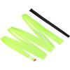 PATIKIL 6 Pezzi Nastro Impugnatura Racchetta Tennis 43.3 Verde Chiaro | con Nervature Smorzamento, Overgrip Forato Assorbente Antiscivolo, per Canna Pesca Badminton