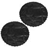 CALLARON 2 Pezzi Tappeto Elastico di Ricambio 4ft Nero in PP Resistente UV | Design a Rete ad Alta Elasticità 36 Anelli a V, per Allenamento Fitness e Uso Esterno
