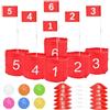 Diegimr Golf Yard Game, 6 Holes Bucket Golf Games Backyard Golf Game Set Golf Practice Game per Adulti Bambini Prato Spiaggia Cortile Campeggio Parco