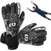 Yhsioaklo Guanti da portiere, in lattice, antiscivolo, con protezione per le dita | Taglie 8-10, neoprene e lattice 3.0, traspirante, ammortizzante, per ragazzi, ragazze e partite