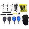 Naroote Set Rete Pickleball, Pieghevole Portatile da 2 a 4 Giocatori | Telaio in Tessuto PVC Impermeabile, Gambe in Tubo di Ferro, Cortile da Campeggio All'aperto, Gioco con la Palla da 2 a 4