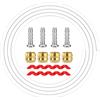HUASRCFP per Shimano per Magura per Sram SM-BH90 BH59 Alloggiamento Tubo Tubo della Bici Tubo Freno a Disco Idraulico