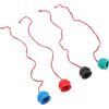 BESTOMZ 4 Pezzi Portagessetto da Biliardo in Gomma con Cordino, Compatto | Accesso Rapido al Gessetto, Protegge da Rotolamento, Vestibilità Aderente per Molte Misure, Portatile