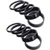 GALPADA 10 Pezzi Distanziale per Cuffia Bici 1-1/8 Pollici | Include Spessori da 3mm, 5mm e 10mm, Compatibile Attacco 28, 6mm, Nero