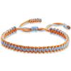 RWGSNB Braccialetti Amicizia, Bracciale Regolabile Intrecciato A Mano In Stile Etnico Bracciale Intrecciato Tibetano Bracciale Dell'Amicizia Bracciale In Corda Elegante Arancione E Blu Adatto Per Regali P