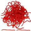 Goktvai 100pz Lombrichi Morbidi e Realistici, 8cm Vermi Finti Elastici Esche Pesca Alla Trota Realistiche a Forma Lombrico Riempitivi Tattili Spazzatura Scherzi Halloween e Bomboniere Pesce D'aprile (Rosso)