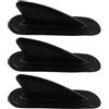 Yardwe 3 Pezzi Pinna di Ricambio per Tavola Paddle Sup, PVC Nero, Ridotto | Sgancio Rapido, per Tavole Gonfiabili, Controllo Migliorato, Maneggevolezza Superiore, Portatile