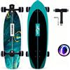 Sumeber Surfskate Pro Board 30 x 9 Kids Skateboard Cruiser Skateboard per Principianti Double Kick Ideale per principianti ed esperti, per Pumptrack, Cruising e Urban Carving