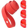 DEARMAMY Nastro Cerchione Bici in Nailon 4 Pezzi Rosso | Compatibilità Bici, Rimozione senza Attrezzi, Previene Perdite D'aria, Accessorio Leggero