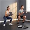 DecHome - Set 4 Dischi Pesi Set Dischi Palestra per Allenamento colore Nero