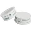 Jayruit Per tavola da surf Guinzaglio Coppa Copertura 3,2 cm ABS Piede Corda Foro Protector per Tavole da Surf Foamie Boards Nero Bianco 2 PZ
