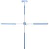 Zani Puff Crossbar Apertura Spalle Regolabile Fitness | in acciaio inox, con schiuma, per correggere cifosi