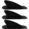 CLISPEED 3 Pezzi Pinna per SUP Sostitutiva a Sgancio Rapido in PVC Nero | Softboard e Tavole Gonfiabili, Facile da Rimuovere, Controllo e Stabilità, Accessorio Compatto