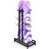 LUNAIZHUO Supporto Snowboard Verticale, Stand Rastrelliera Sci | Supporto Snowboard con Ruote, Rastrelliera Sci Garage Espositore Senza Foratura
