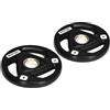 DecHome - Set di 2 Dischi Pesi in Acciaio con Rivestimento in Gomma per Bilanciere - A87DHBK